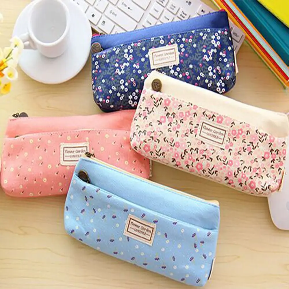 1 шт. сумка для ручки с двойной молнией портативный косметический чехол Kawaii