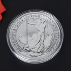 1 шт., Круглый прозрачный держатель для серебряной монеты в виде капсулы, 38,6 мм, 1 унция