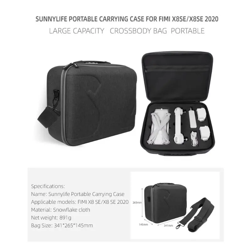 

Portable Carrying Case Storage Shoulder Bag Handbag for FIMI X8SE/ FIMI X8SE 2020