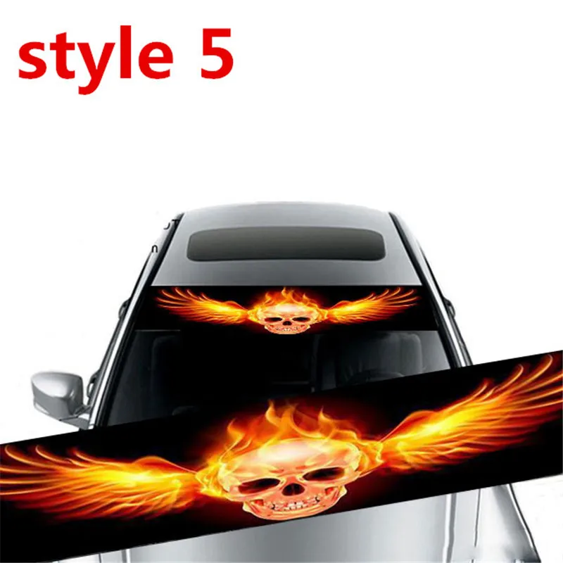 Универсальный автомобильный Стикеры переднего лобового стекла 3D творческий