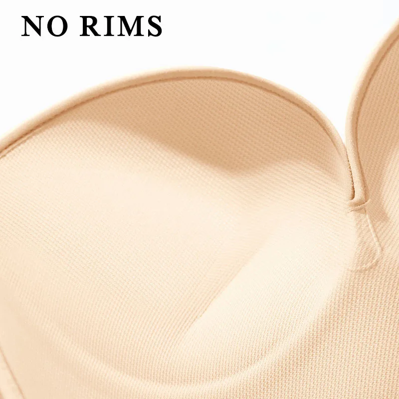 

1Pcs Non Slip Invisible Strapless Lingerie Women's Top Adjustable Buckle Bralette Cup Party Wedding Bras Push Up Bra Underwear