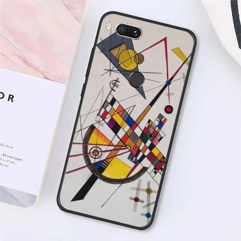 

Wassily Kandinsky Art design Phone Cases For Xiaomi Redmi note 7 8 9 t k30 max3 9 s 10 pro lite Luxury brand shell funda coque