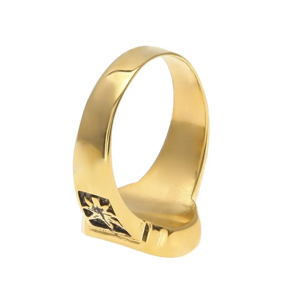 

New Creativity Hip Hop street Rapper Hemp Men's Titanium Steel Vintage Ring Hot Sale fashion Party Essential Jewelry Gift