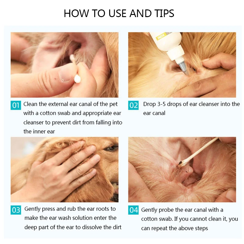 Жидкость для чистки ушей домашних животных средство удаления клещей кошачьих