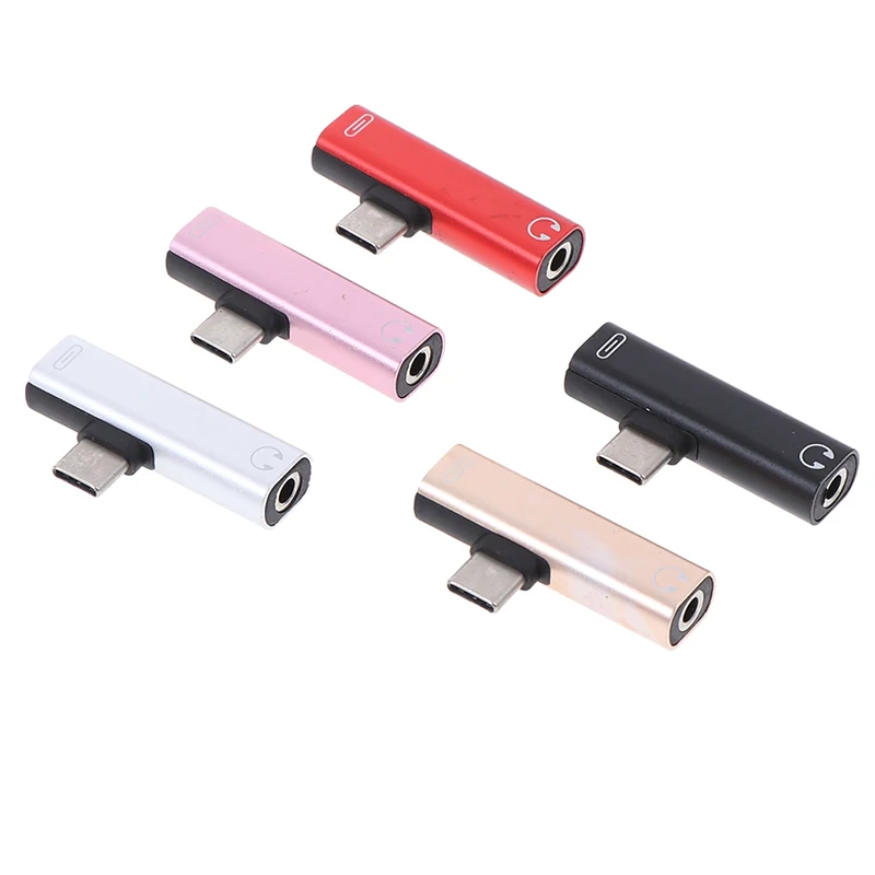 2 in 1 USB Type C 3.5mm Jack Audio Headphone Adapter For Xiaomi mi 9 Samsung galaxy s10 s10+ Adaptater Charging dropship | Мобильные