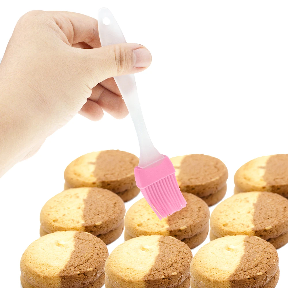1pcs Silica Gel Brush High Temperature Baking Barbecue Tool Oil PP Handle Random Color | Дом и сад