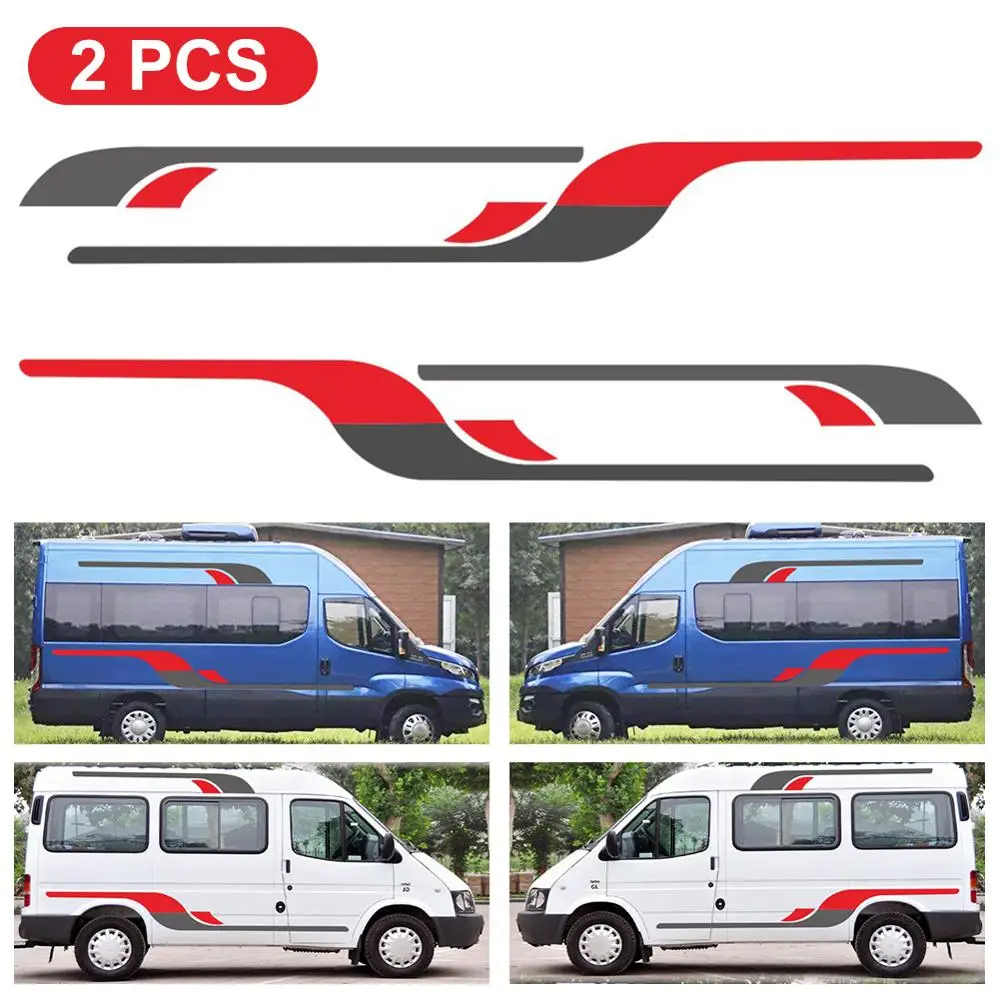 1 комплект виниловых графических наклеек с фургоном для трейлера Ford TRANSIT