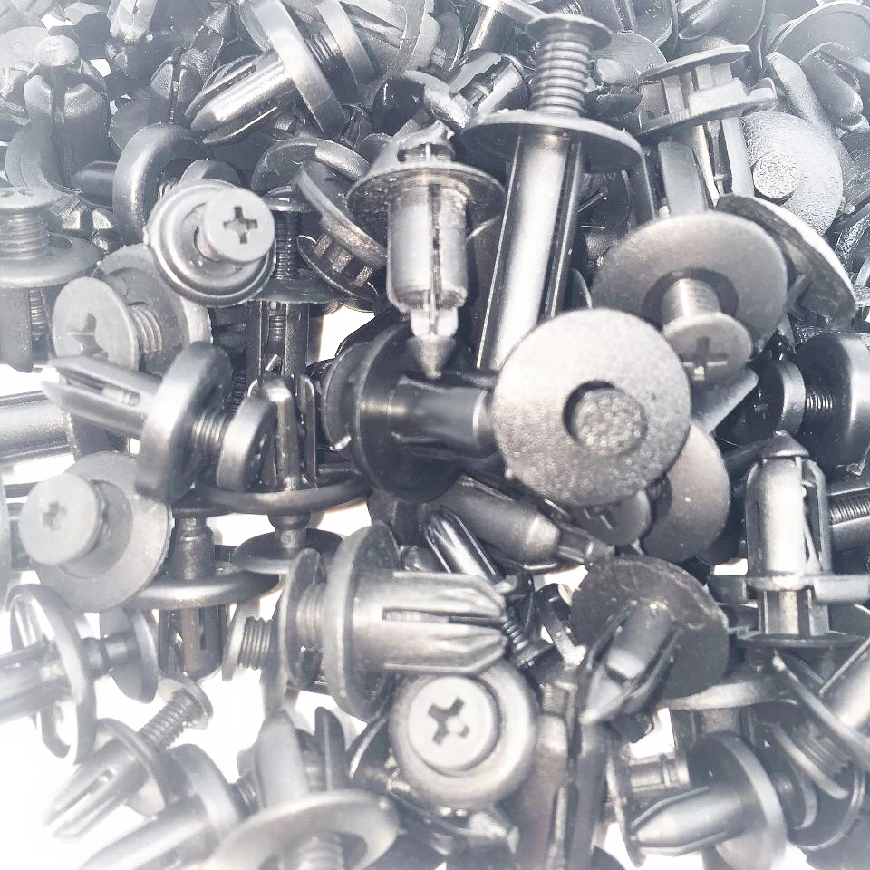 100 шт. автомобильный бампер крыло пластиковые Заклепки Крепеж для Renault VW Nissan Honda