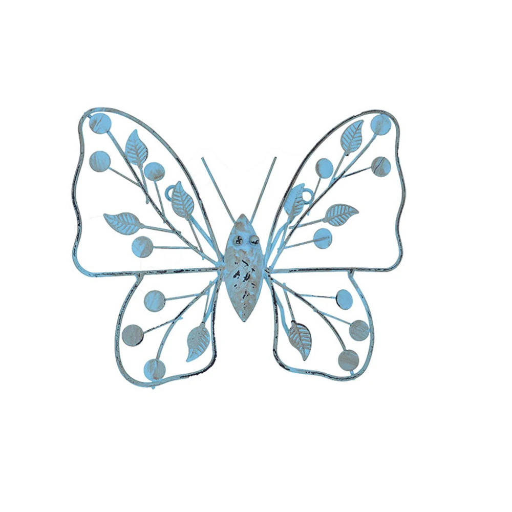 1 шт. ручная работа металлическая Железная Бабочка Форма настенная сцена