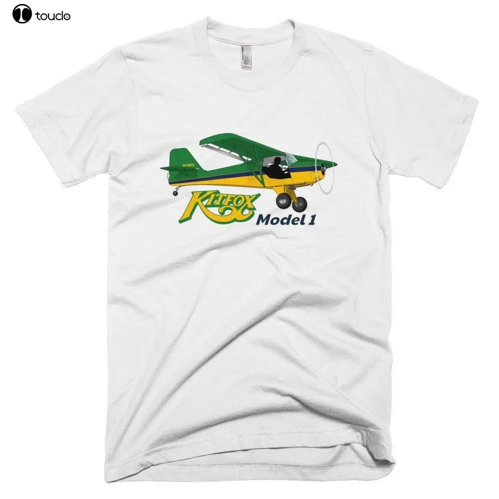 100% хлопок печать мужская летняя футболка с круглым вырезом и Kitfox модель 1