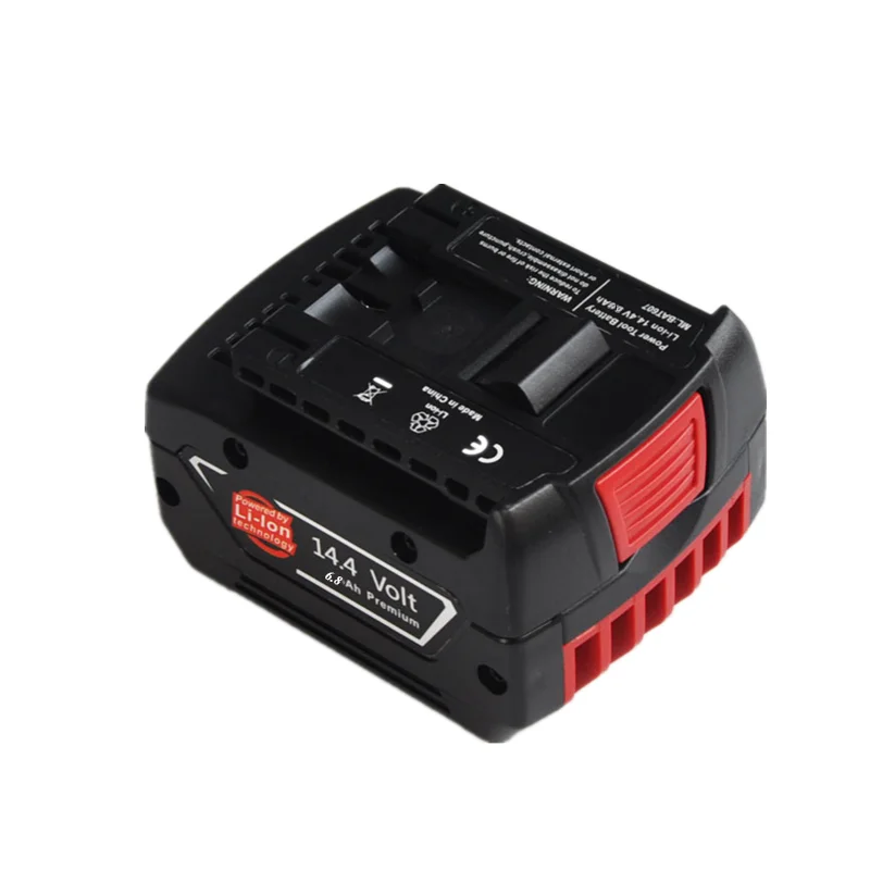 

1-3PCS 14.4V 6800mah Rechargeable Li-ion Battery Cell Pack for BOSCH Cordless Electric Drill Screwdriver BAT607 BAT607G BAT614