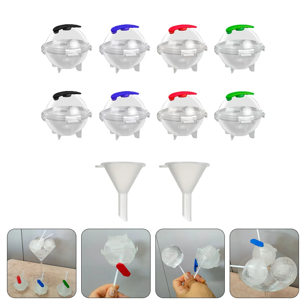 

1 Set Round Shape Ice Cubes Ice Balls Tool Household Whiskey Use Ice Balls Molds