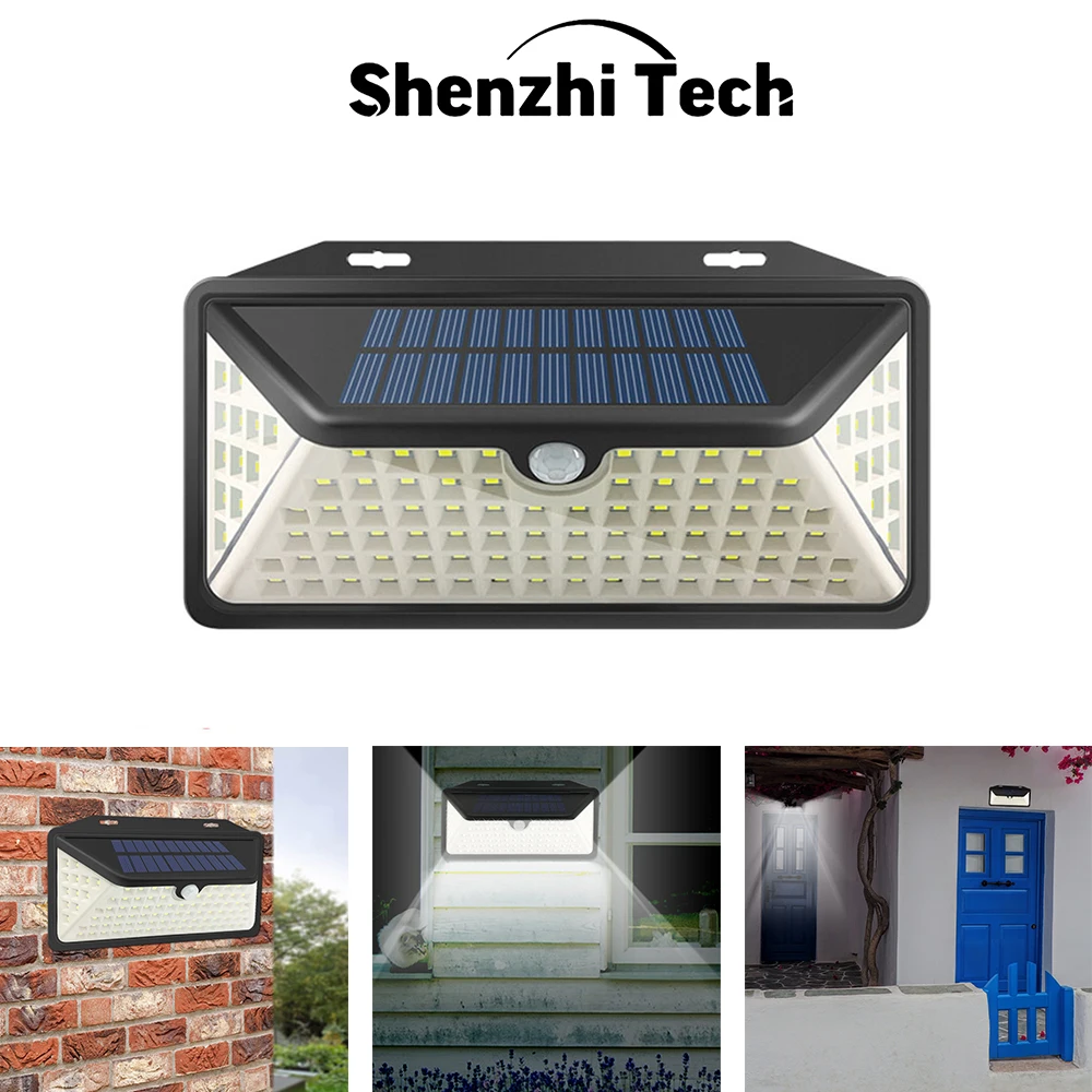 Настенные светильники на солнечной батарее наружное освещение 102 светодиодный