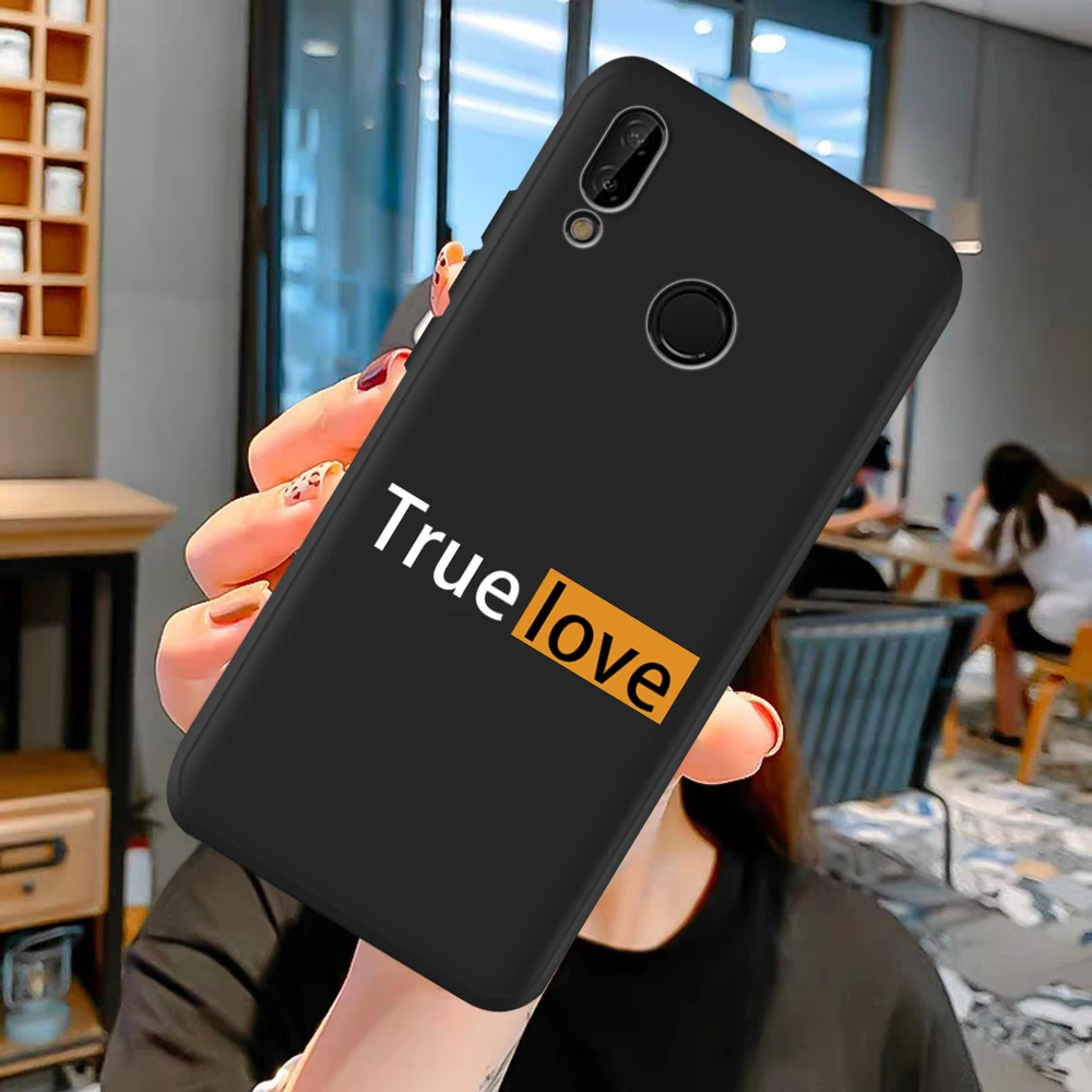 

Couple True Love Love You Letters Funny For Huawei P40 P30 P20 P10 P8 Lite 2017 Mate 30 20 10 Lite Pro phone case cover funda