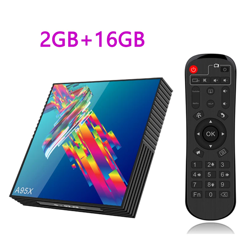 2GB 16GB A95X R3 Смарт ТВ приставка Android 9,0 ТВ приставка 4K 3D Мини ТВ приставка 2 ГБ 4 ГБ 32 ГБ 64 Гб четырехъядерный медиаплеер PK X96 HK1 Max мини IP tv - Цвет: 2GB 16GB