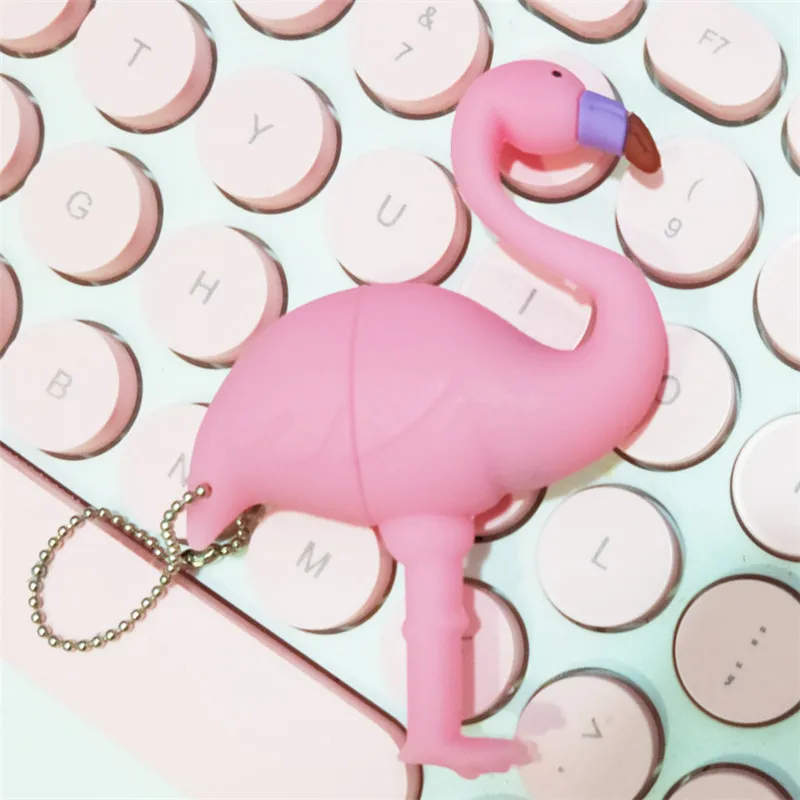 Симпатичный usb флеш накопитель с фламинго Флешка 32 ГБ 64 16 8 4 Гб карта памяти