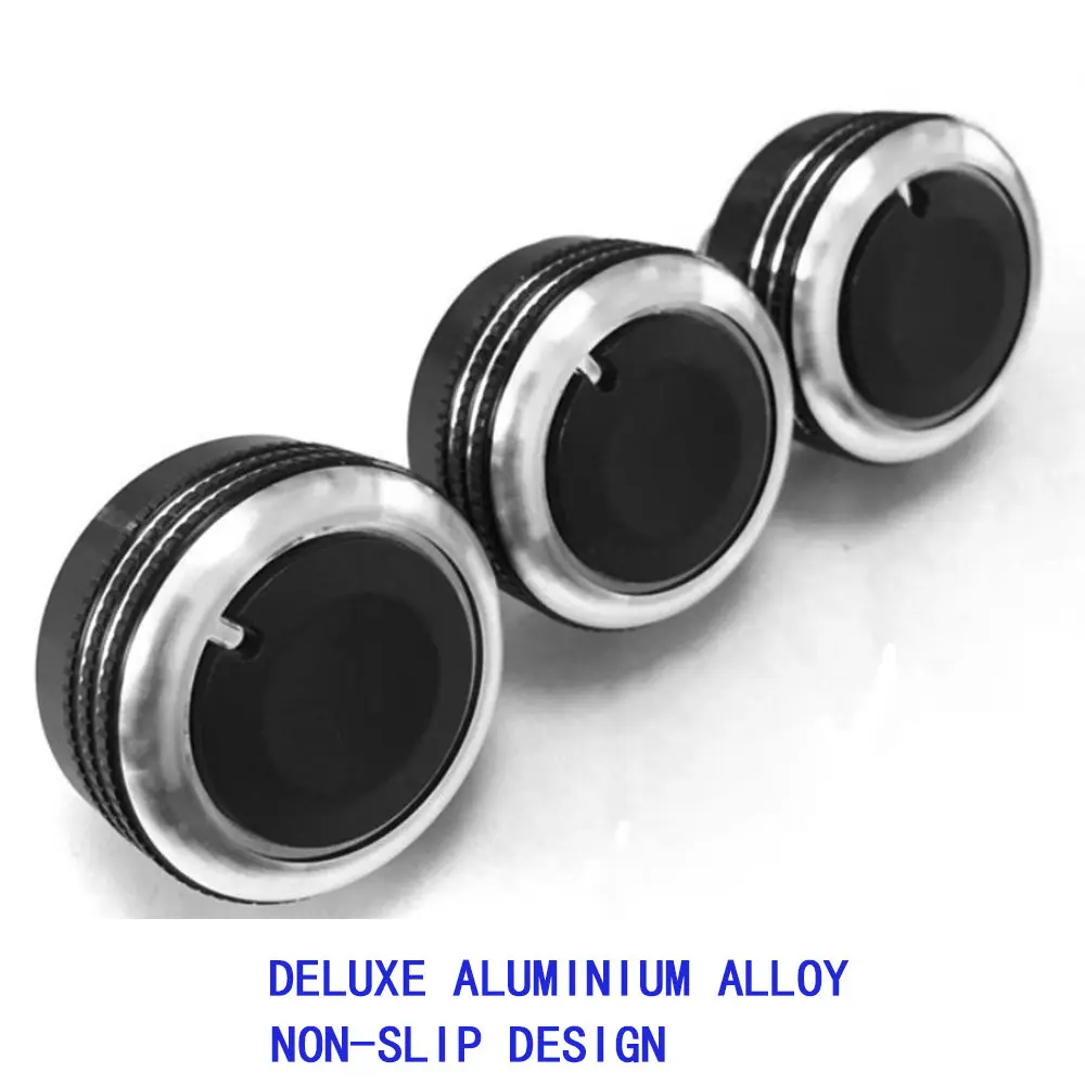 

Heater Knobs Buttons Switch For VW For Jetta MK5 Golf 5 Tiguan Touran Passta For Bora B6 Black Air Conditioning Knob Switch