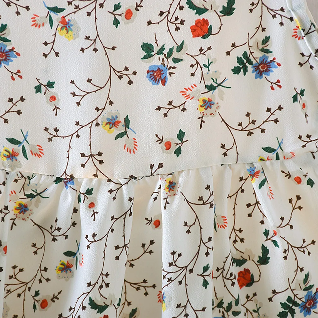 Детское платье без рукавов с лентами и бантом | Детская одежда обувь