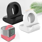 Силиконовая Док-Станция Адаптер для зарядного устройства подставка держатель для Apple Watch серии SE65432 38 мм 40 мм 42 мм 44 мм USB-кабель для зарядки