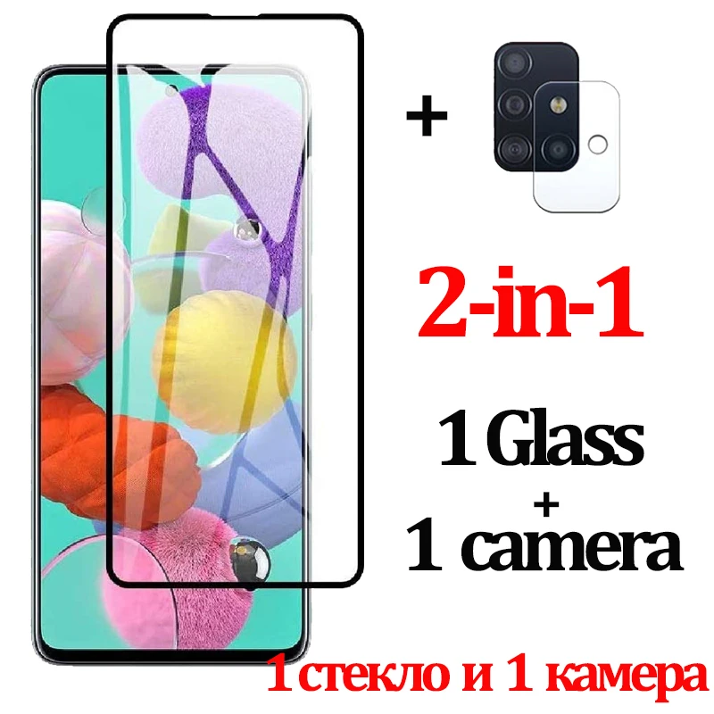 

Protective Glass for Samsung A51 Screen Protector Glass For Samsung Galaxy A51 Camera Lens Film On Sunsung A 51 Tempered Glas