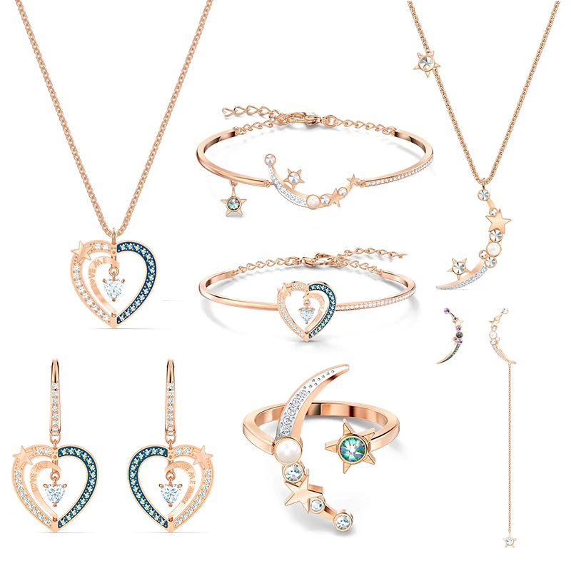 

Fashion Ladies Jewelry Starry Night Collection Jewelry Set Ladies Earrings Necklaces and Bracelets Fashion Jewelry