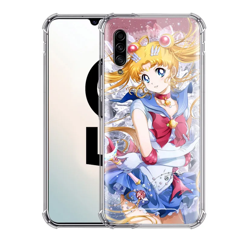 

Sailor Moon Case for Samsung Galaxy A70 A50 A40 A30s A70s A50s A20 A20e A10 Airbag Anti-Fall Phone Covers