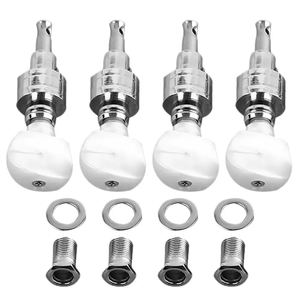 

4pcs Banjo Machine Heads Tuning Pegs Tuners Keys With 4 Bushings For Banjo Guitar Head Stringer For Upright Stringer