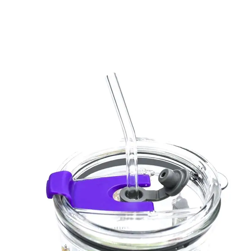 1 шт. стеклянная чашка для воды с крышкой портативная молока кружка питьевой