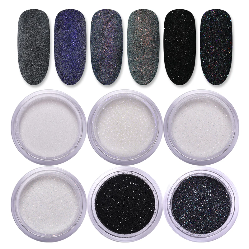 

1 Box 2/10g Sugar Nail Powder Sparkling Glitter Pigment Dust Hair Wool Nail Decoration Tips Nail Art Accessories