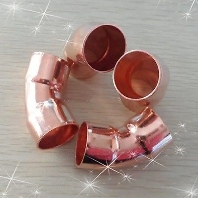 

10x0.8mm 45 Degree Elbow Copper End Feed Pipe Fitting Plumbing for gas water oil