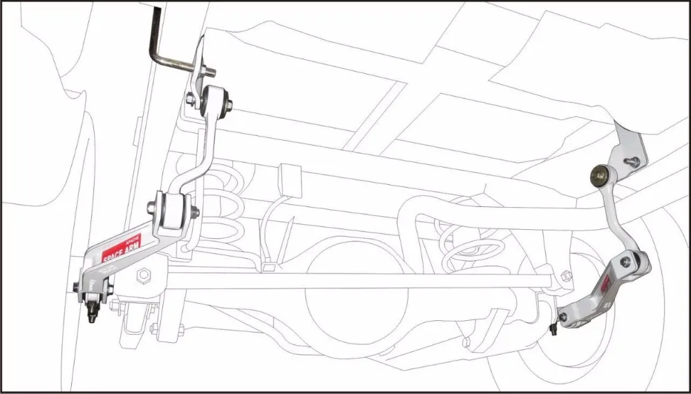 _ 4x4 стальной Задний стабилизатор противоскользящий рычаг балансировки для