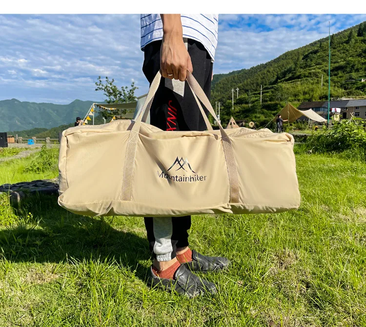 Уличная хлопковая хижина палатка с двумя дверцами большая портативная дорожная