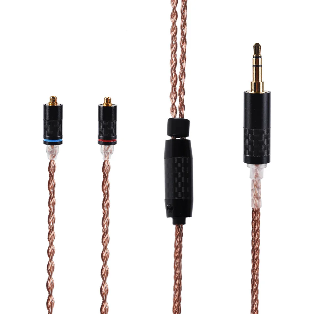 Yinyoo 8 Core 7N один кристалл медный кабель Тайвань импорт 2,5/3,5/4,4 мм сбалансированный кабель с MMCX разъем для HQ10 HQ8 HQ12