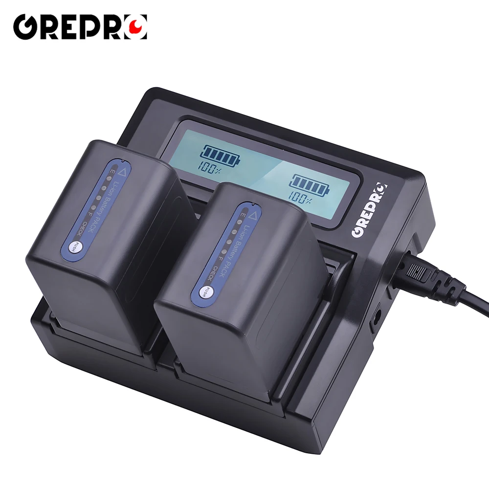Быстрое Двухканальное зарядное устройство для аккумулятора SONY FM50 FM500H F970 F960 F770 F750