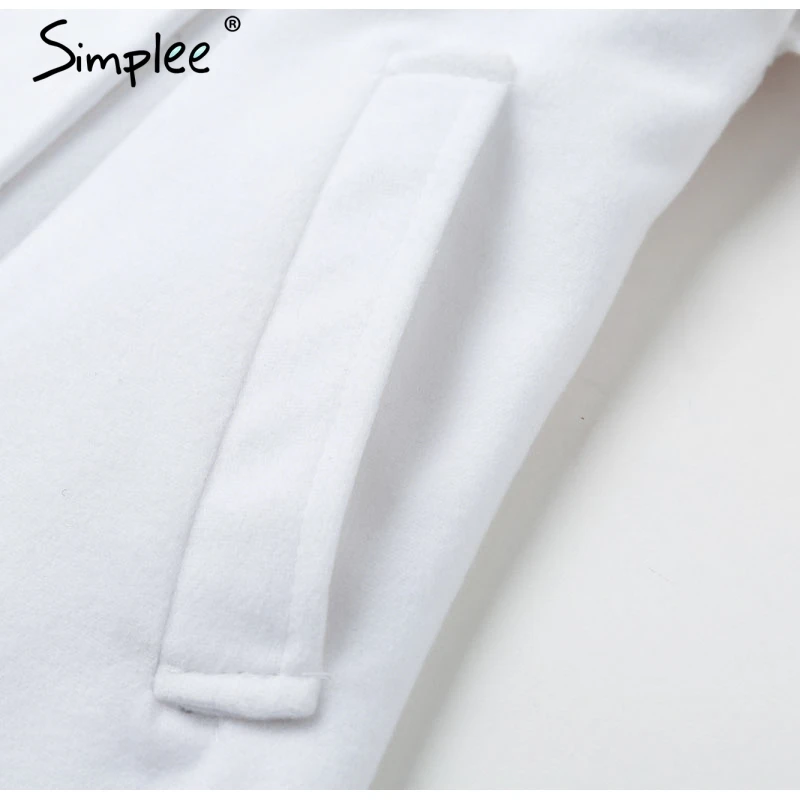 Simplee Vintage двубортный белый длинный плащ двубортный белый длинный плащ для женщин тонкий плащ офис сплошной плащ платье