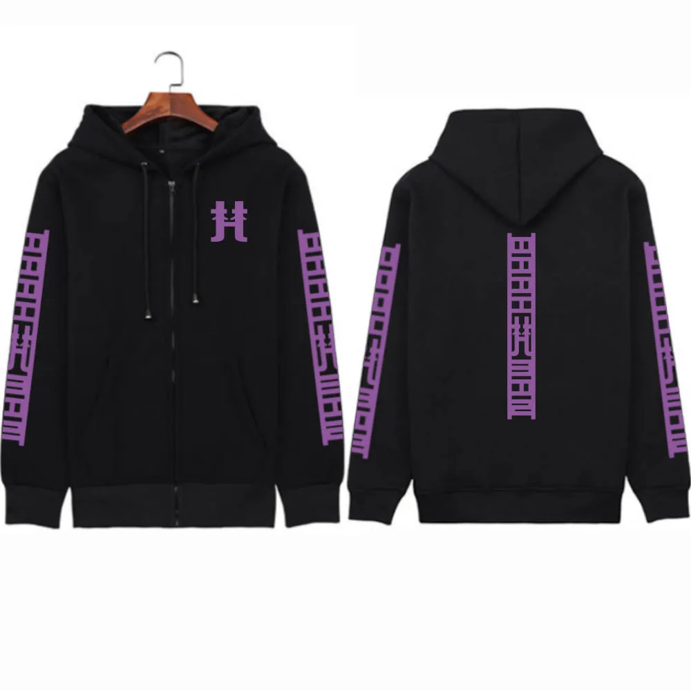 

Tokyo Revengers Logo Hoodie Anime Cosplay Pullovers Tops Print Zipper Long Sleeve