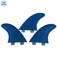 surfing double tabs fins s size honeycomb fibreglass fin blue color surf quilhas double tabs s surf fins