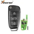 Универсальный пульт дистанционного управления Xhorse VVDI2 XKA600EN для Audi A6L Q7, 3 кнопки, проводной пульт дистанционного управления, 10 шт.лот
