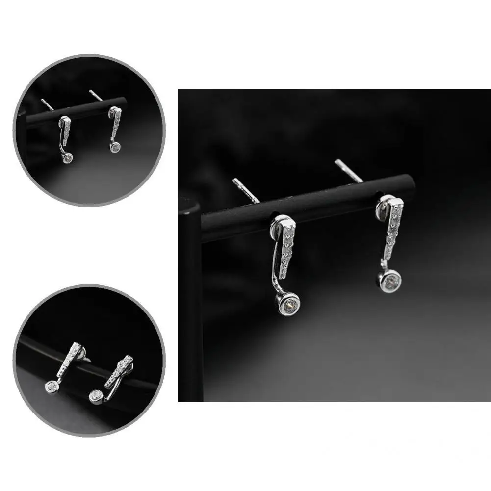 

Fine Workmanship Lightweight All Match Asymmetric Stud Earrings for Wedding