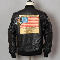 air avirex fly force g1 flight sheepskin genuine leather jacket men motorcycle coat fashion bomber jacket baseball uniform