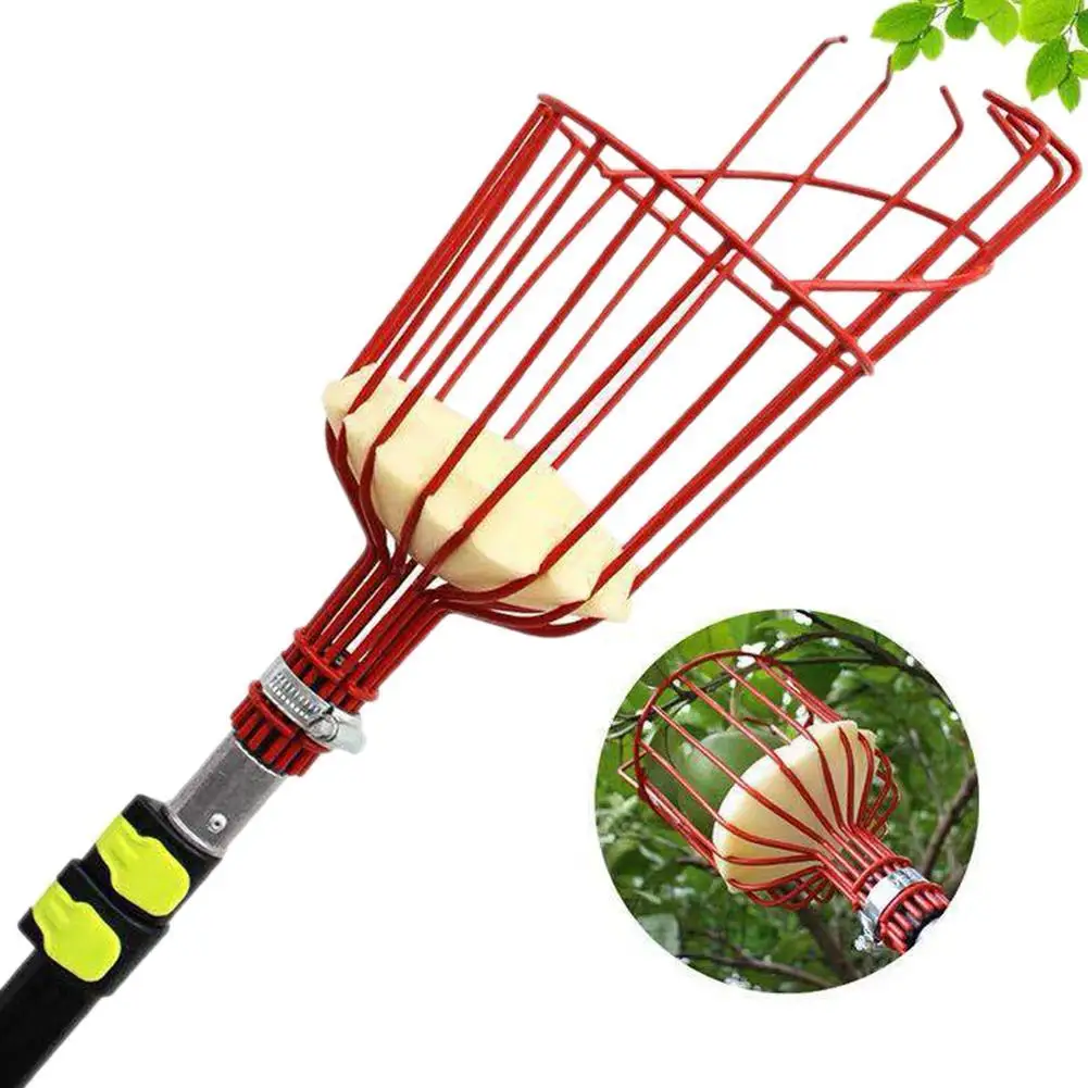 

New Coming Fruit Picker Adjustable Deep Basket Convenient Harvesting Fruit Collector Catcher Apple Peach Picking Garden Tools