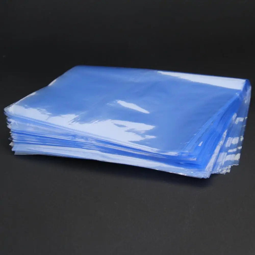 

PVC Heat Shrink Wrap Bags Light Blue Film Wrap Cosmetic Waterproof Shrink Storage Pocket For Soaps Bath Bombs And DIY Crafts Hot