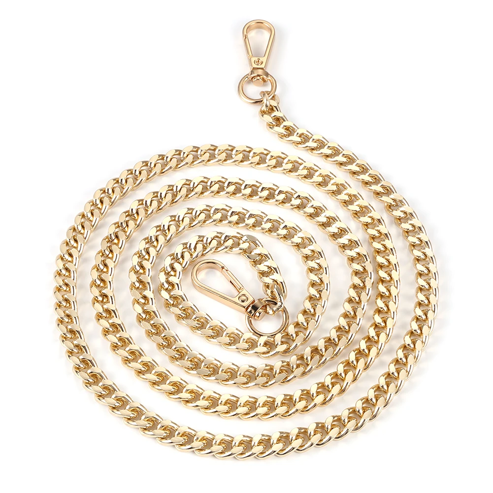 

Chain Shoulder Crossbody Bag Strap Handbag Chain DIY Metal Strap Handle Replacement for Women Shoulder Bag 120cm