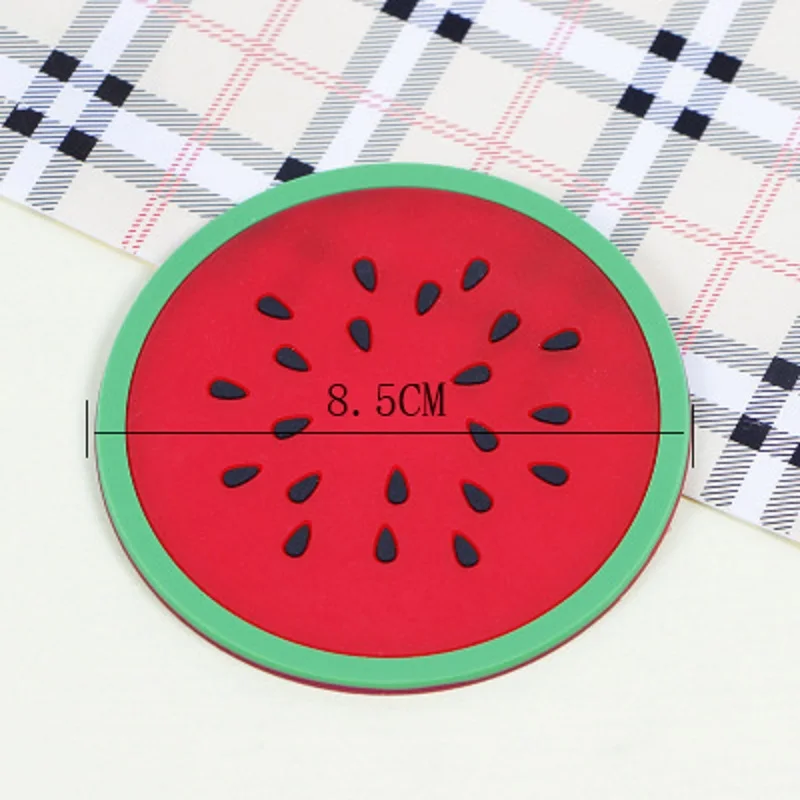 

Kitchen Gadgets Silicone Cup Coaster Creative Fruit Style Heat Resistant Placemat Cute Fruit Drink Table Mat Kitchen Accessories