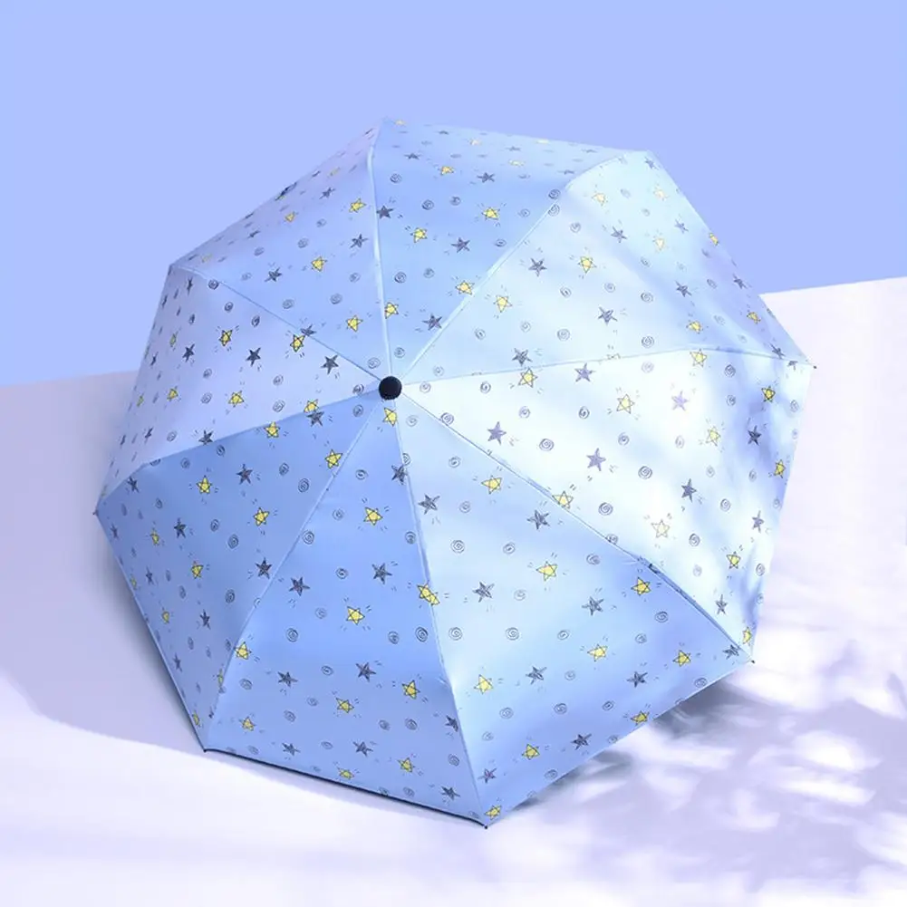 

Fashion Stars Print Folding Waterproof Windproof Anti UV Mini Umbrella Parasol