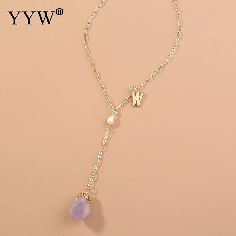 

Length Pendants Clavicle Chain Cross Multilayer Necklace Fashion Stitching Necklace Mixed Semi-Precious Stone Pendant For Female