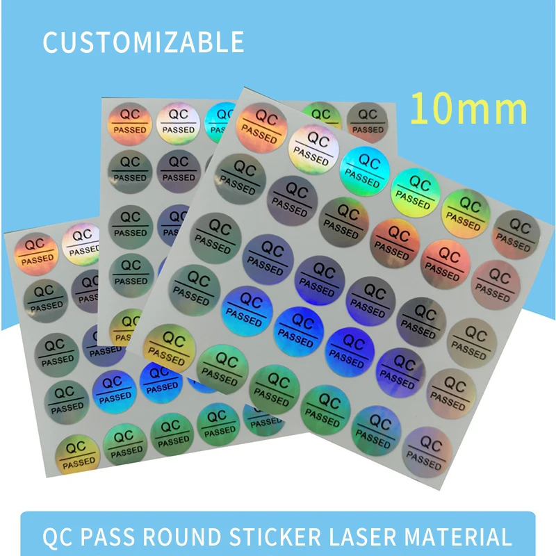 

200 шт. самоклеящиеся круглые наклейки 10/20 мм для лазерной проверки качества