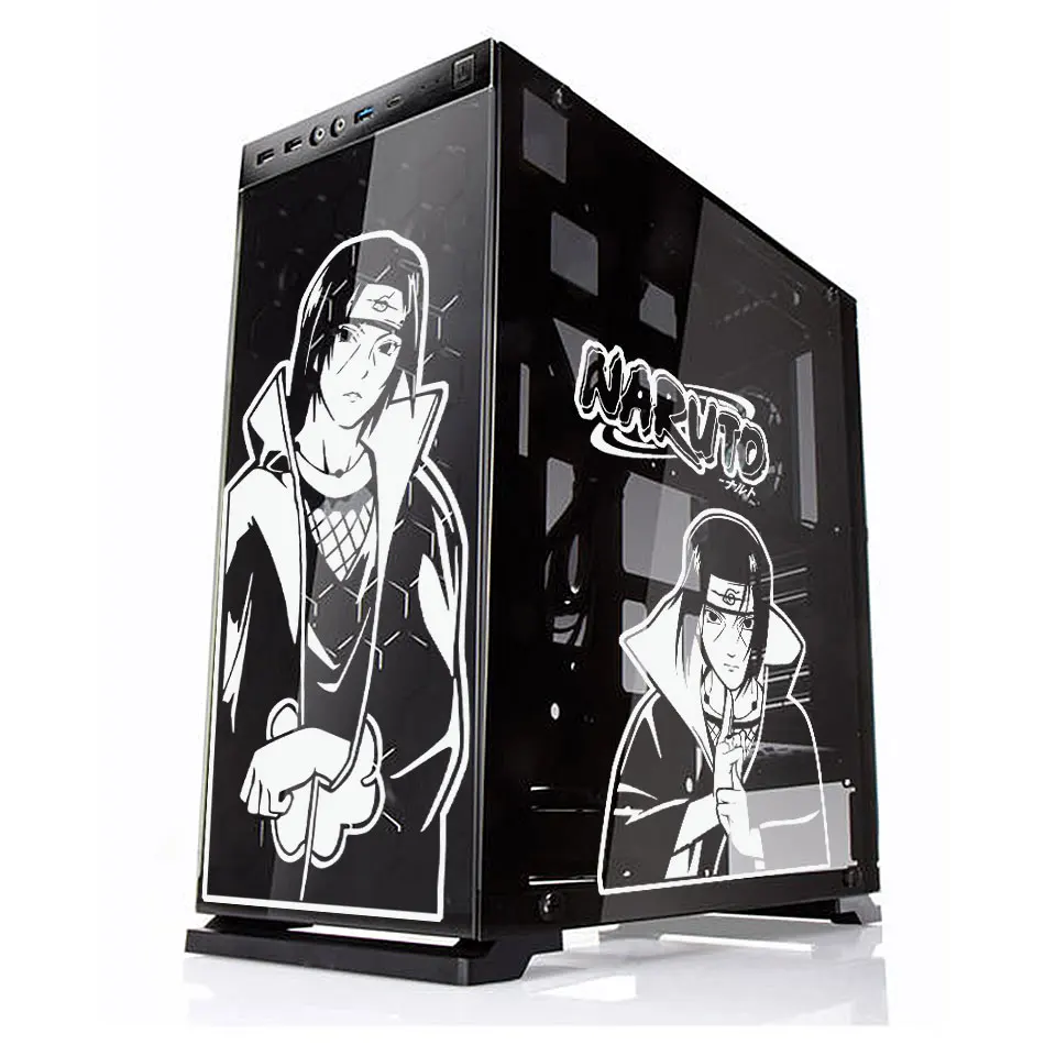 Uzumaki Anime Stickers for PC Case Cartoon Decor Decal ATX Mid Tower Computer Waterproof Easy Removable Hollow Out |