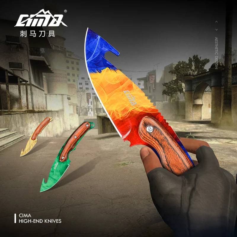 

CIMA Real CS:GO Gut Knife Counter Strike Fixed Blade Tactical Hunting Survival Knives