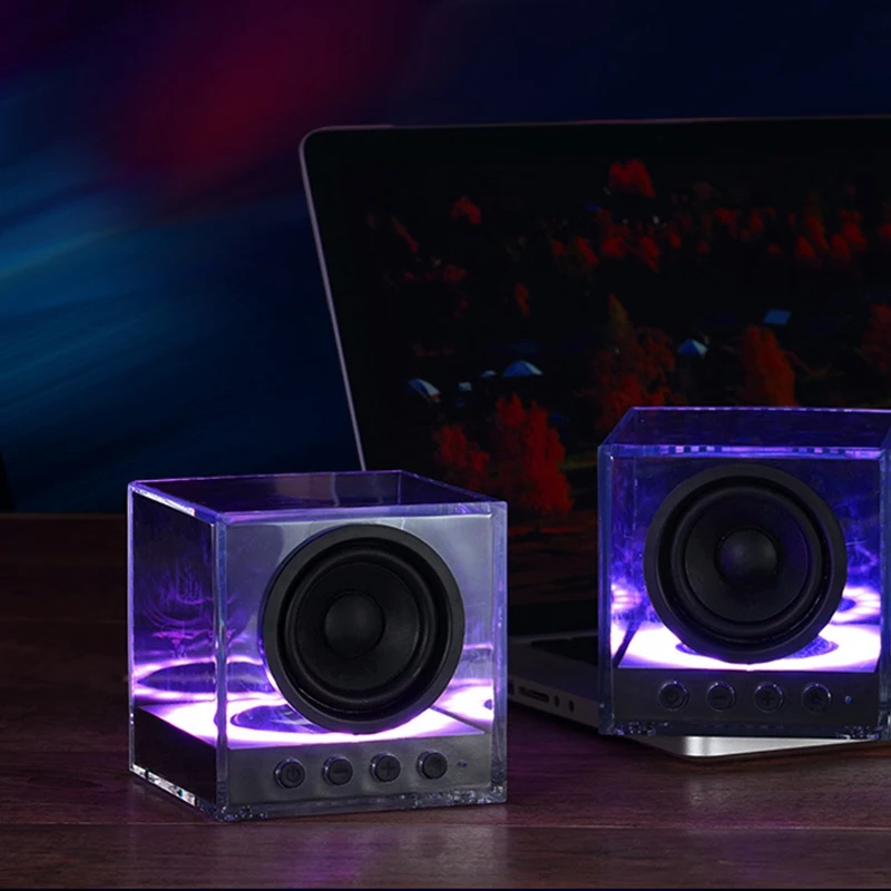 BTS 630 беспроводной Bluetooth динамик сабвуфер портативный красочное освещение